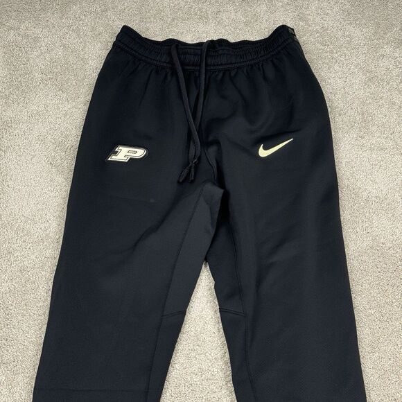 Nike Purdue University Boilermakers Track Pants Mens Medium Black Snap Joggers - Picture 2 of 7